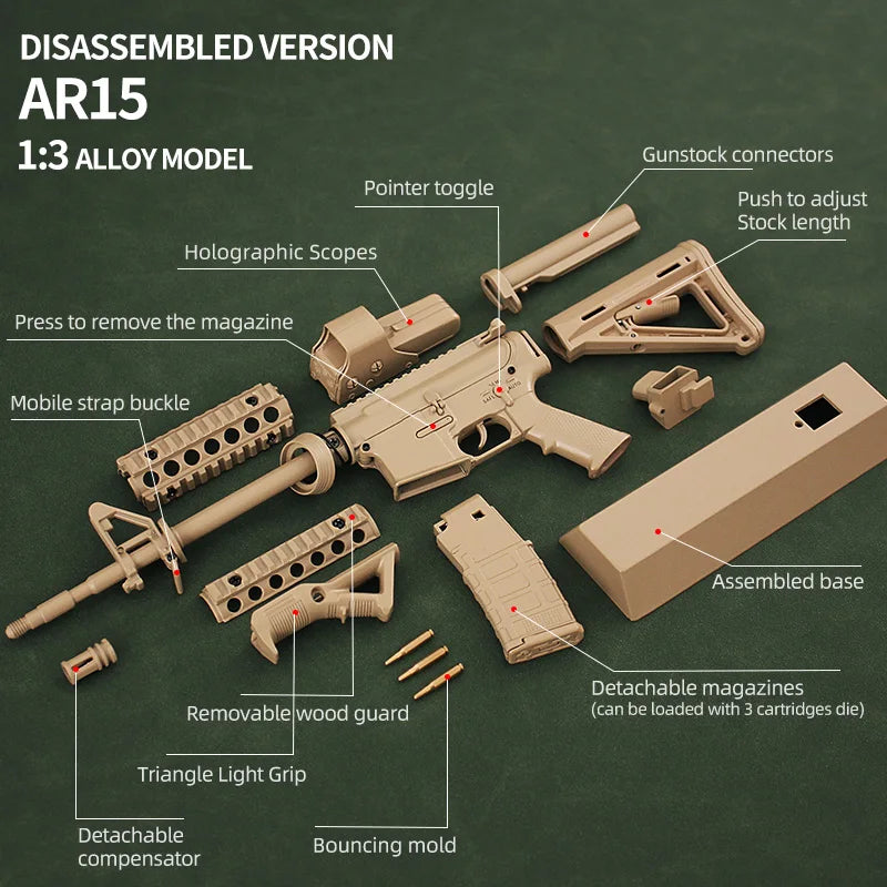 AR-15 Coyote Miniature Gun Model
