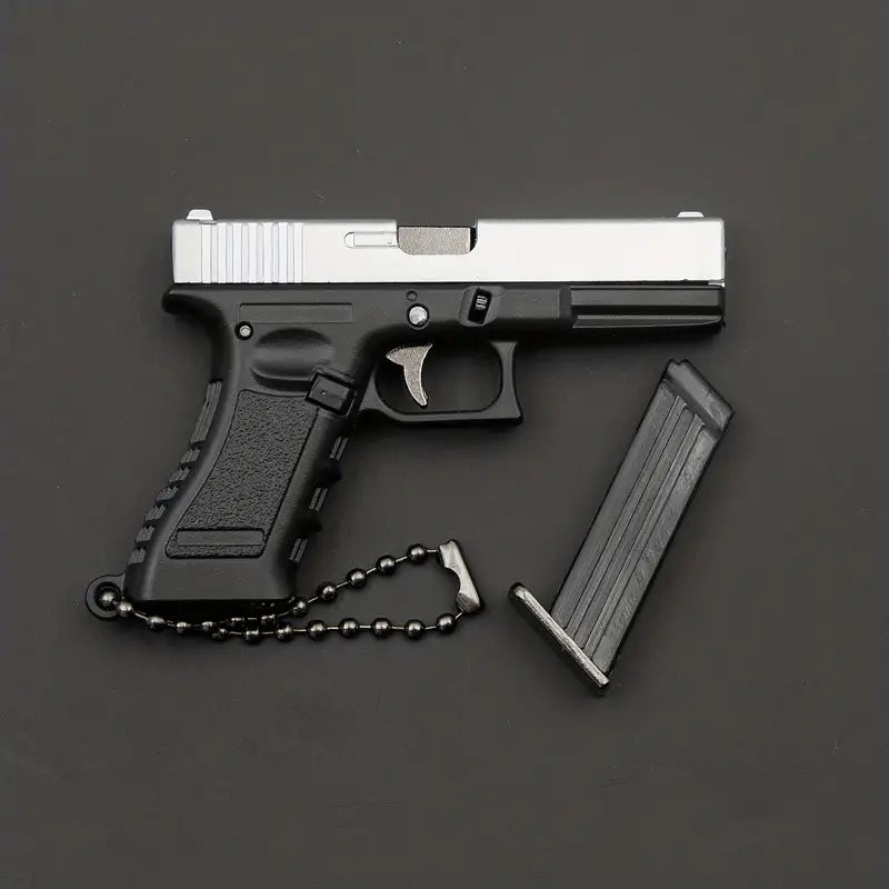 G17 Silver Black Miniature Replica Gun
