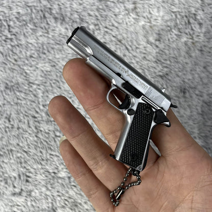 1911 Matt silver Miniature Replica Gun