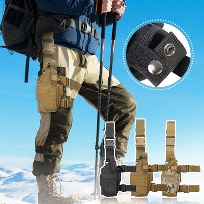 Tactical Combat Thigh Holster - Fits All Pistols for Outdoor Sports