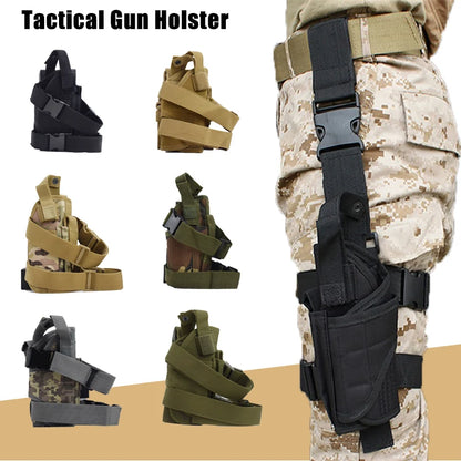 Tactical Combat Thigh Holster - Fits All Pistols for Outdoor Sports