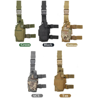 Tactical Combat Thigh Holster - Fits All Pistols for Outdoor Sports