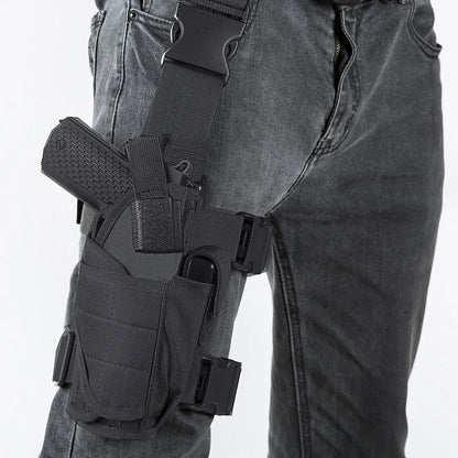 Tactical Combat Thigh Holster - Fits All Pistols for Outdoor Sports