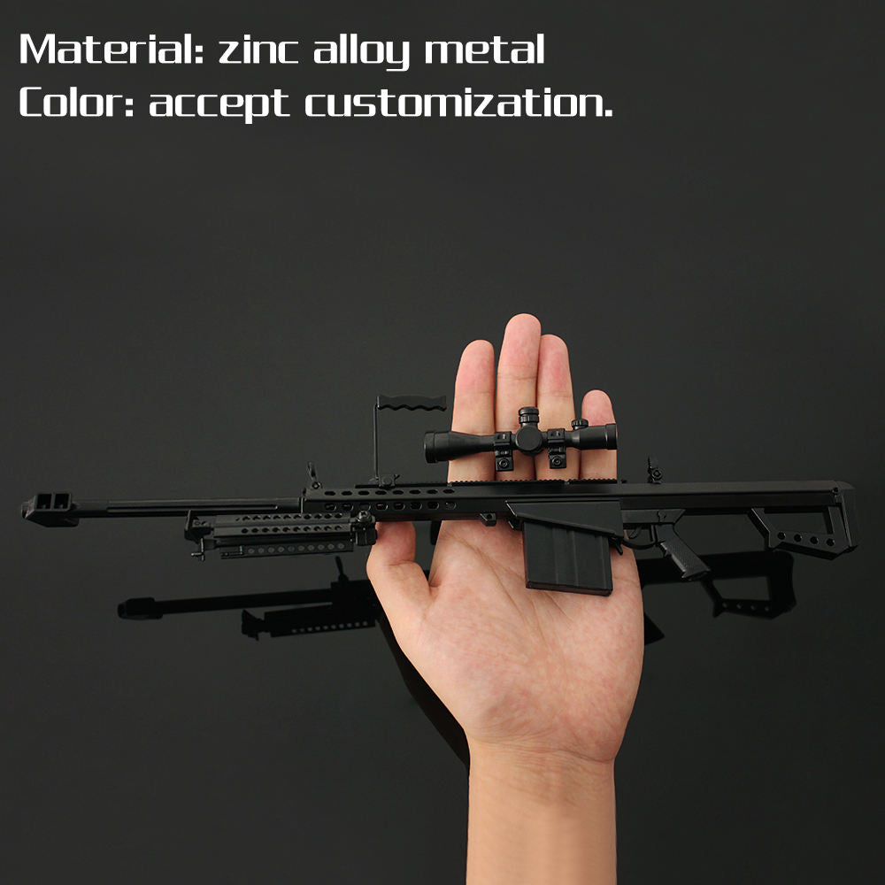 Barrett Black Miniature Gun Model