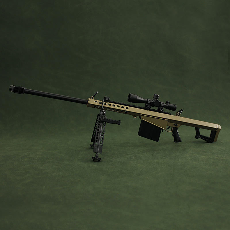 Barrett Army Green Miniature Gun Model