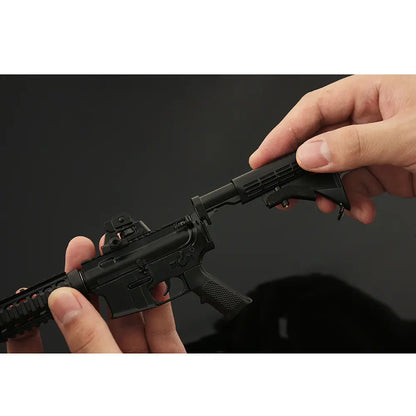 AR-15 Black Metal Miniature Gun Model