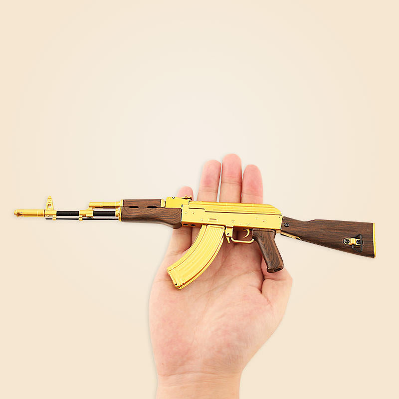 AK47 Gold Miniature Gun Model