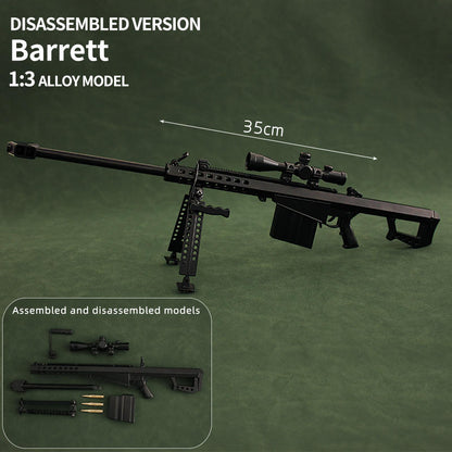 Barrett Black Miniature Gun Model