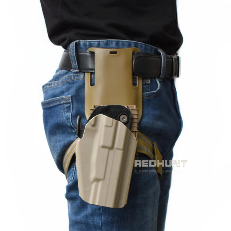 Tactical Belt Gun Holster - Universal Waist Belt Loop with QLS Kit