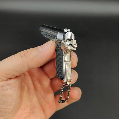 1911 Bright Silver Miniature Replica Gun