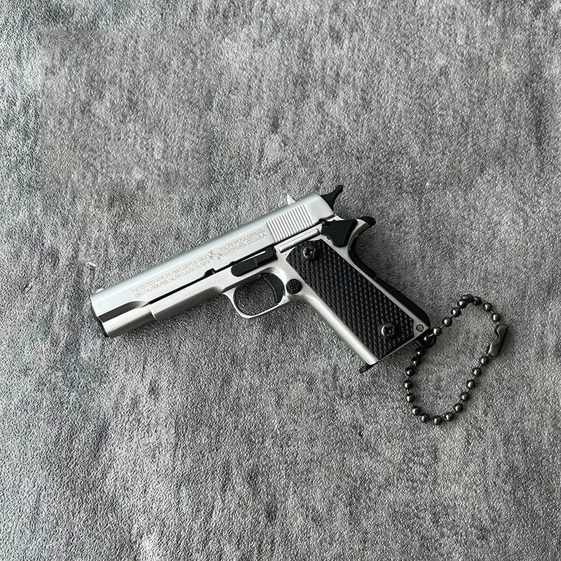 1911 Matt silver Miniature Replica Gun