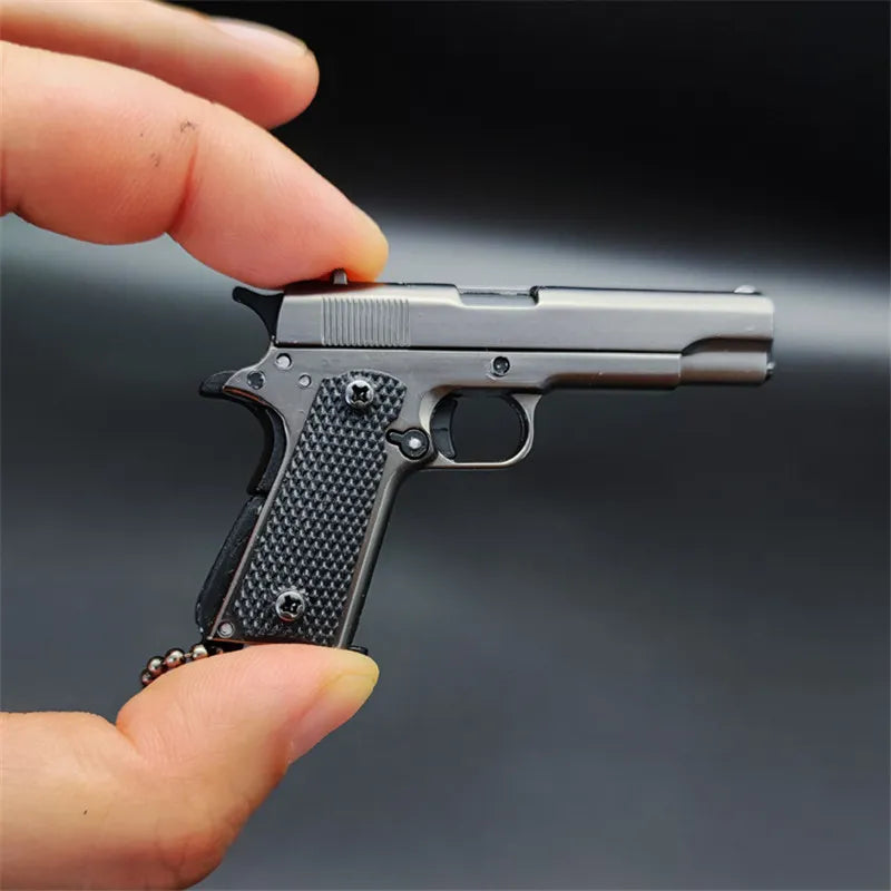 1911 Dark Silver Miniature Replica Gun