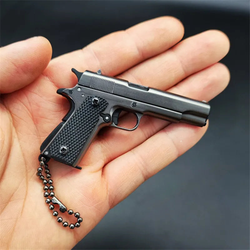 1911 Dark Silver Miniature Replica Gun