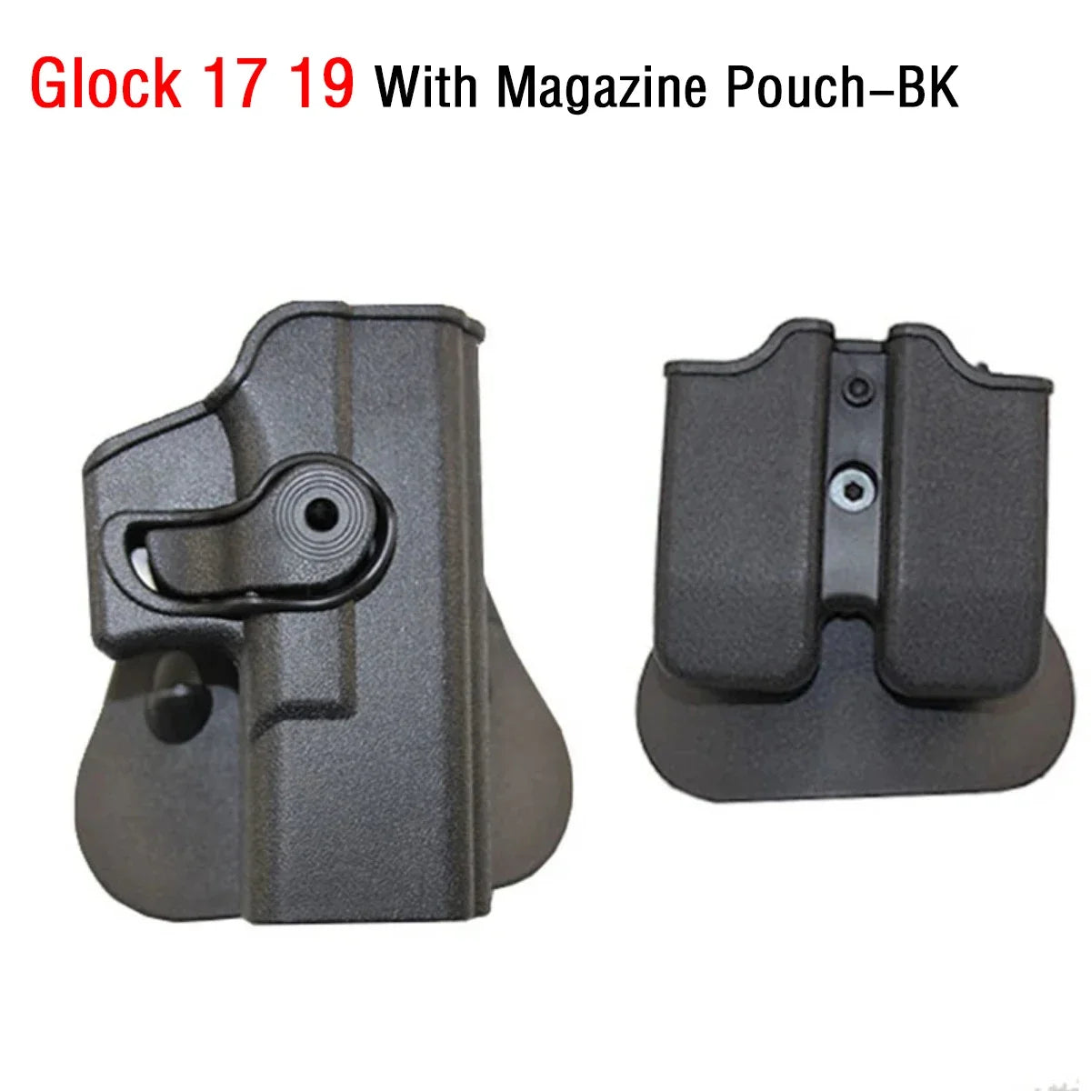 Tactical Gun Holster for Colt 1911, Beretta M92, Glock - Waist Belt Clip