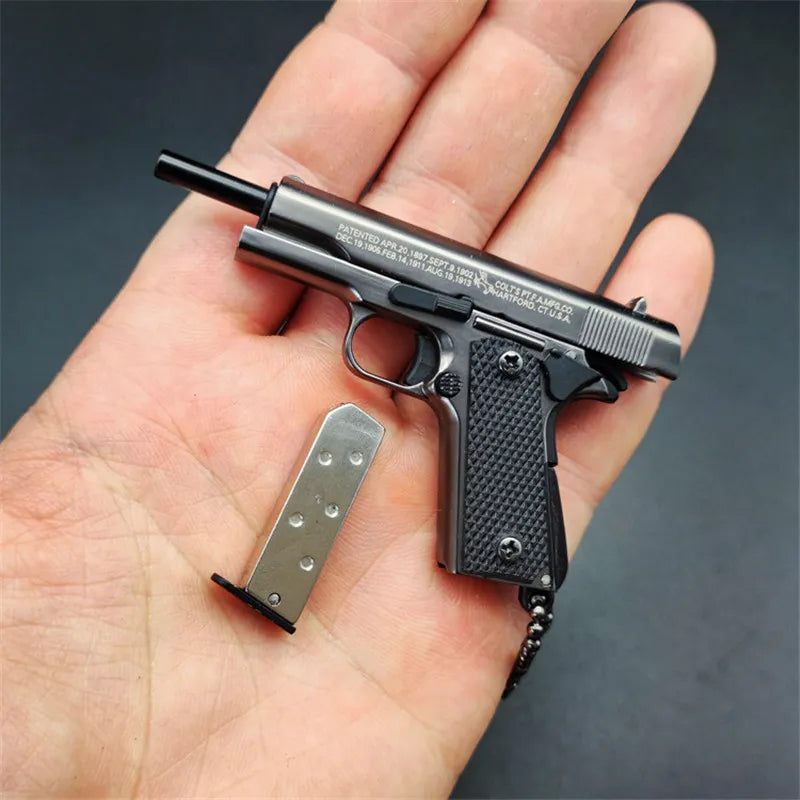 1911 Dark Silver Miniature Replica Gun
