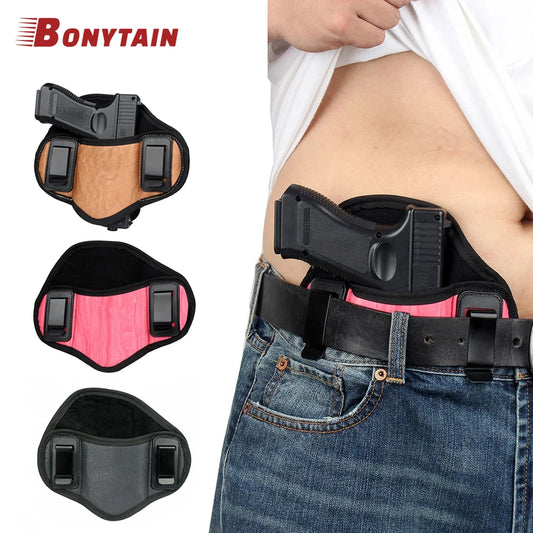 Tactical PU Leather Concealed Gun Holster for Glock, Sig, Beretta, Kahr