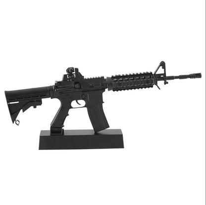 AR-15 Black Metal Miniature Gun Model