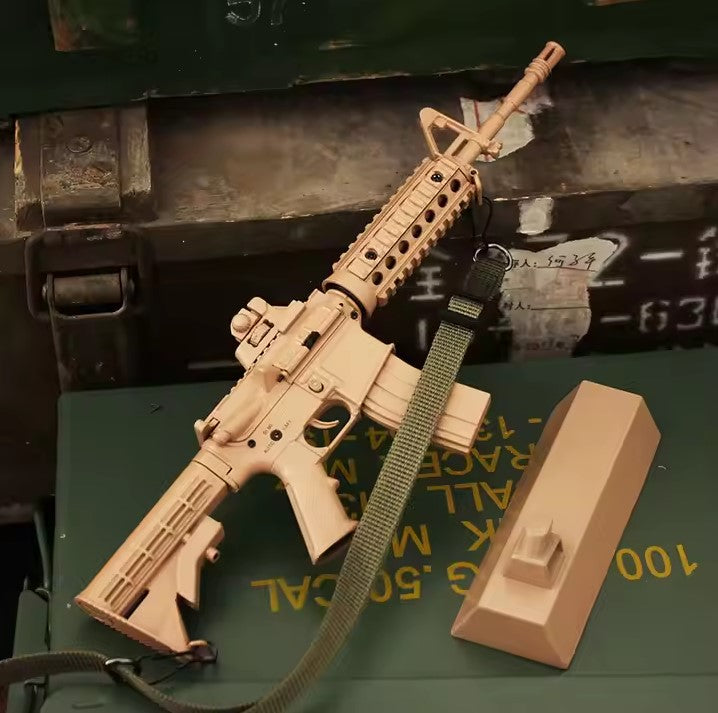 AR-15 Desert Grey Miniature Gun Model