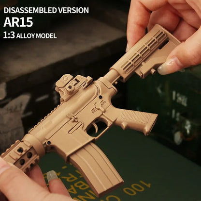 AR-15 Desert Grey Miniature Gun Model