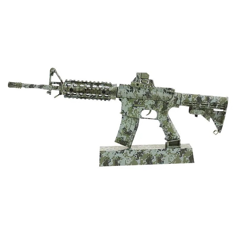 AR-15 Jungle Camouflage Miniature Gun Model