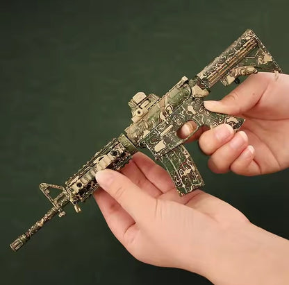 AR-15 Python Camouflage Miniature Gun Model