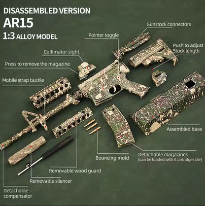 AR-15 Python Camouflage Miniature Gun Model