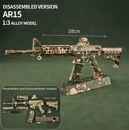 AR-15 Python Camouflage Miniature Gun Model