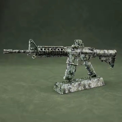 AR-15 Jungle Camouflage Miniature Gun Model