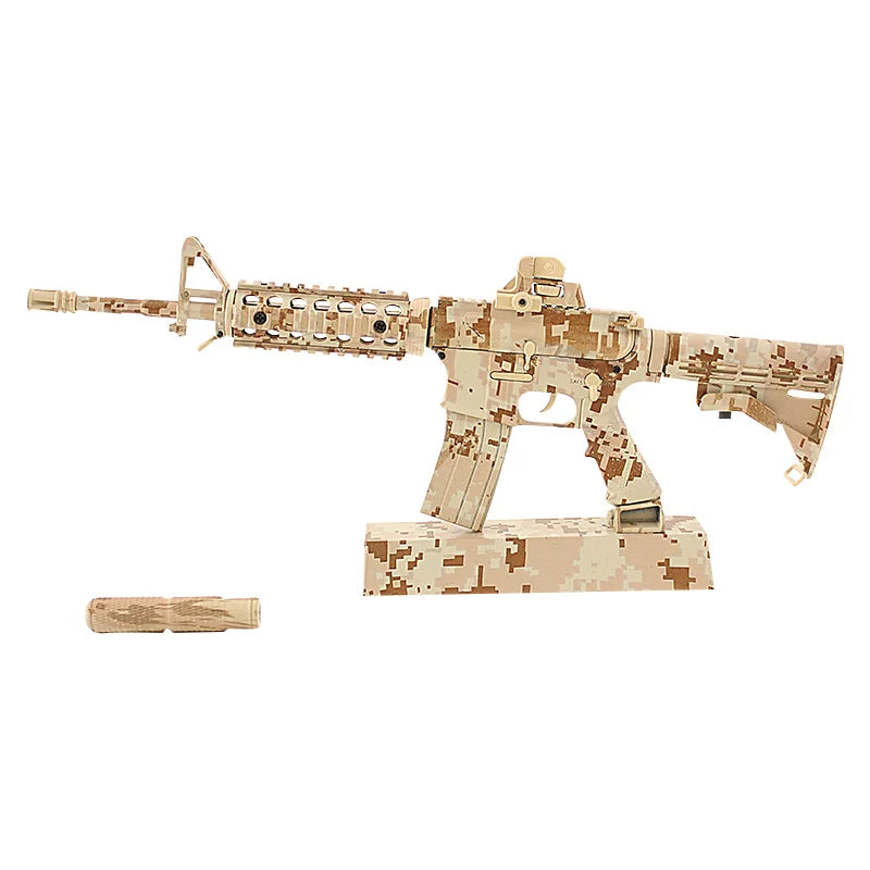 AR-15 Desert Camouflage Miniature Gun Model