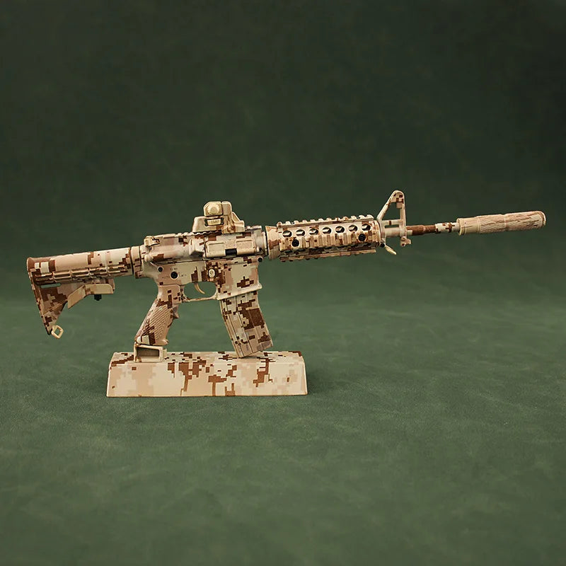 AR-15 Desert Camouflage Miniature Gun Model