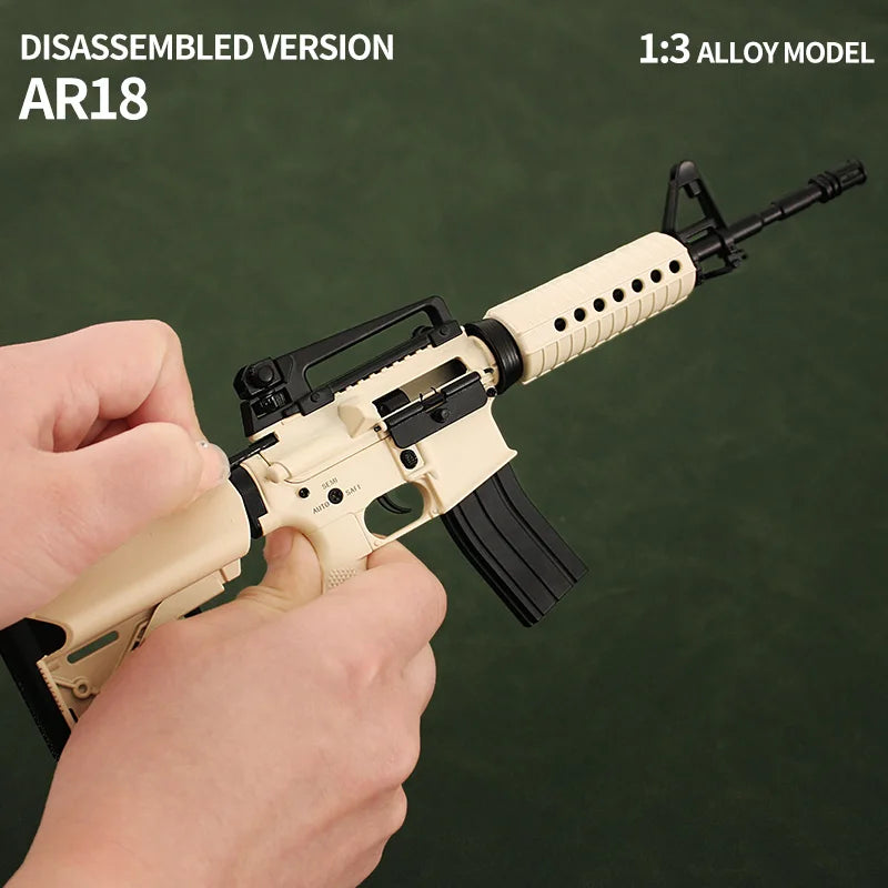 AR-18 Tan Miniature Gun Model