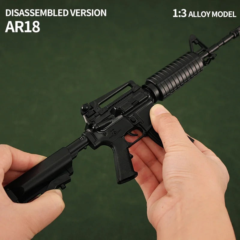 AR-18 Black Miniature Gun Model