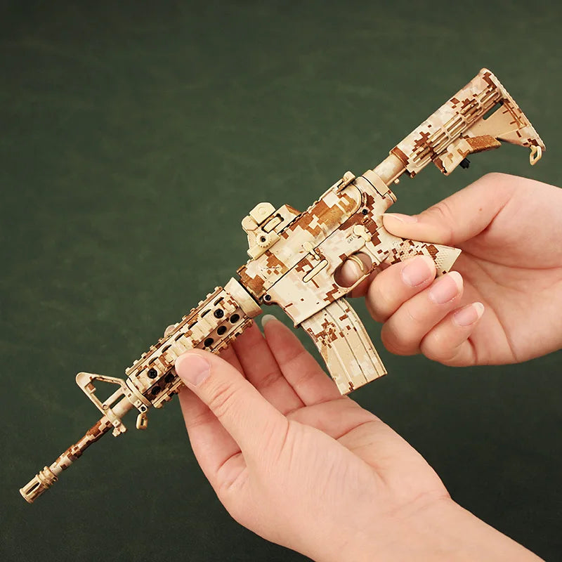 AR-15 Desert Camouflage Miniature Gun Model