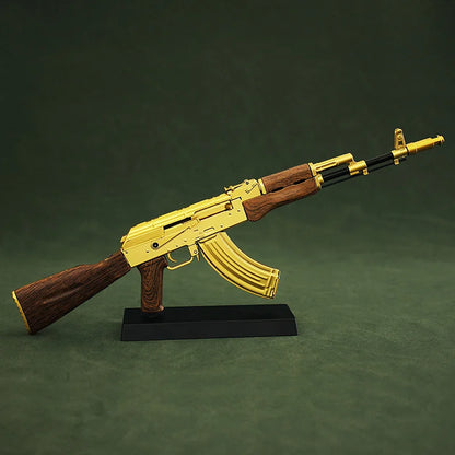 AK47 Gold Miniature Gun Model