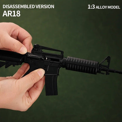 AR-18 Black Miniature Gun Model