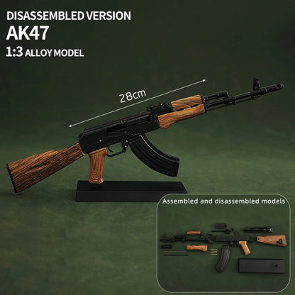 AK47 Black Miniature Gun Model