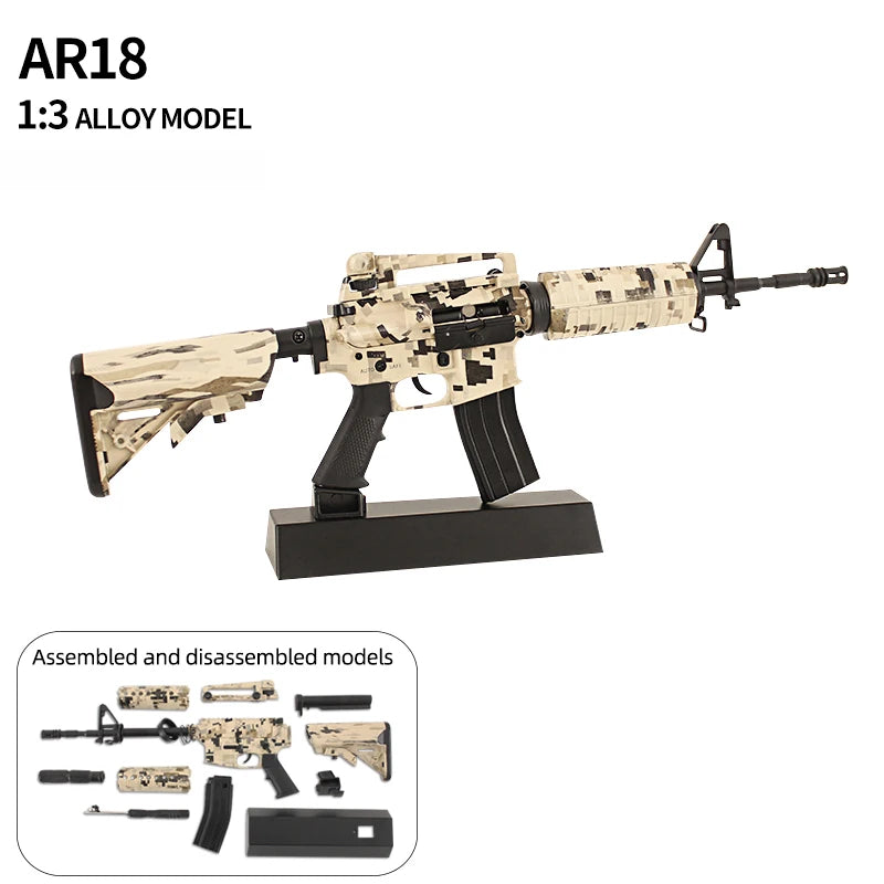 AR-18 Camouflage Miniature Gun Model