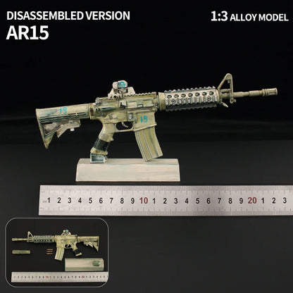 AR-15 Ghost Camouflage Miniature Gun Model