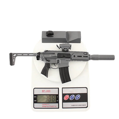 SIG MCX Rattler Silver - Eject Bullet Miniature Gun Model