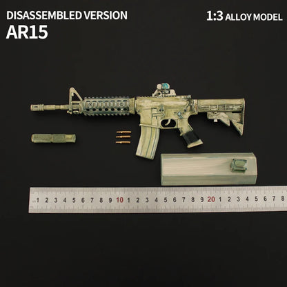 AR-15 Ghost Camouflage Miniature Gun Model