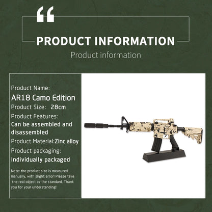 AR-18 Camouflage Miniature Gun Model