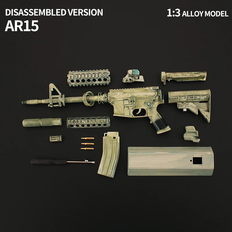 AR-15 Ghost Camouflage Miniature Gun Model